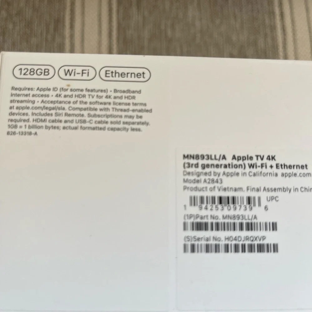 Apple TV 4K 128GB Wi-Fi Ethernet - Picture 3 of 4